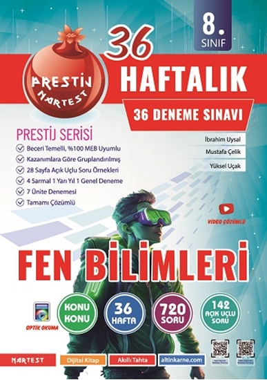 8. Sınıf Haftalık Fen Bilimleri Denemeleri