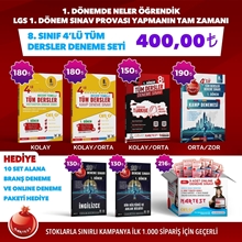 8. SINIF 1. DÖNEM TÜM DERSLER DENEME SETİ